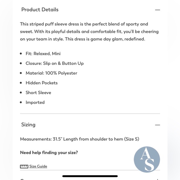 New Striped Sequin 🏈 Dress - Picture 4 of 4